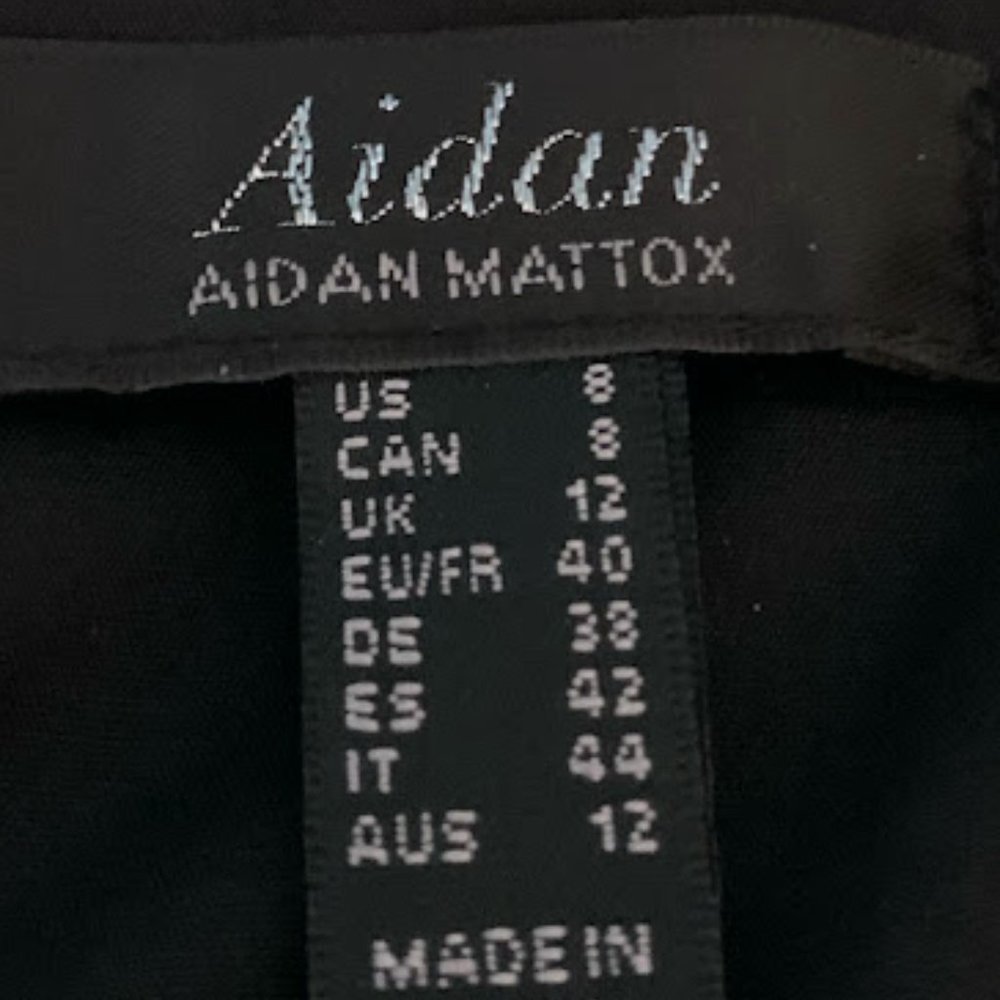NWT Aidan by Aidan Mattox Ruffled One-Shoulder Dress - Picture 7 of 9